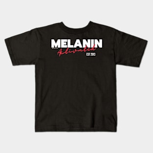 Melanin Activated-2013-Wht Kids T-Shirt